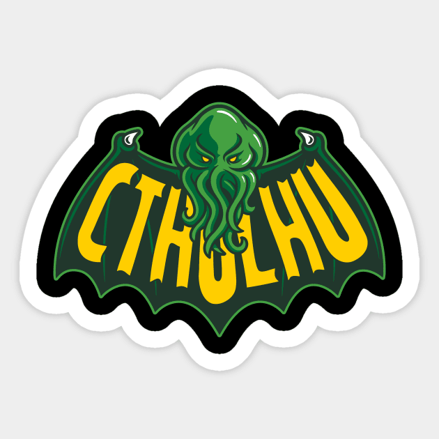 Cthulhu Man Sticker by BWartwork